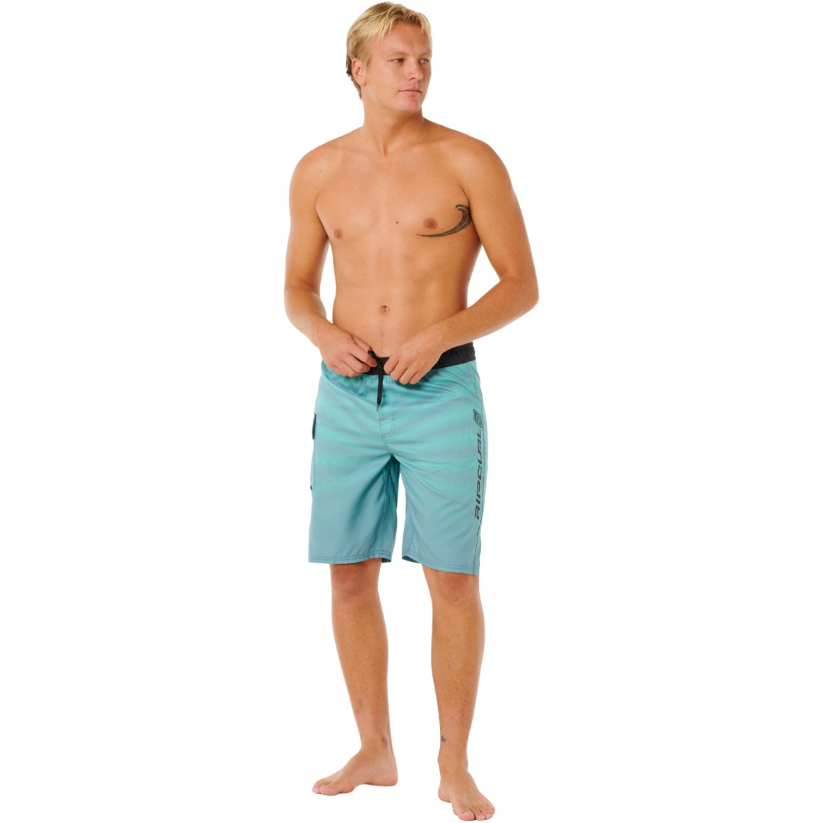 2026 Rip Curl Shock Wave E / Fit Boardshorts Til Mænd 0CIMBO - Faded Denim
